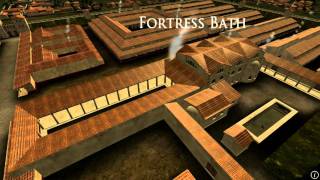 Animation of ancient Roman Fort in Caerleon Wales [upl. by Barstow556]