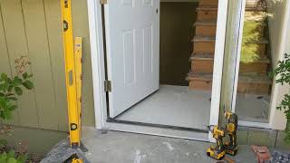 Jeld Wen Front Door Installation  Really crappy products and craftsmanship PART 1 [upl. by Motch923]