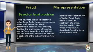 What is Difference Between Fraud amp Misrepresentation [upl. by Esra357]