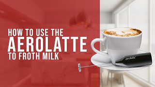 How To Use the AeroLatte To Froth Milk [upl. by Burkley]