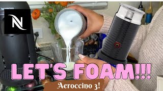 How To Foam Milk With Aeroccino 3 Make Coffee With Foam Tips amp Tricks  Easy Foamed Latte Recipe [upl. by Odlareg15]