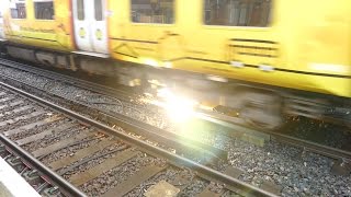 Merseyrail 507 009 making arcs at Birkdale station [upl. by Jacobo205]